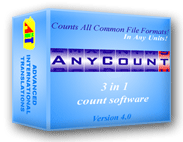 AnyCount Word Count, Character Count and Line Count Software