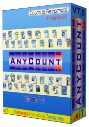 AnyCount Word Count, Character Count and Line Count Software