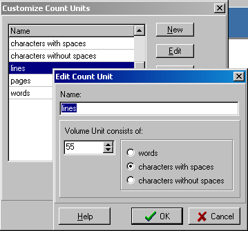 Customizing Count Units